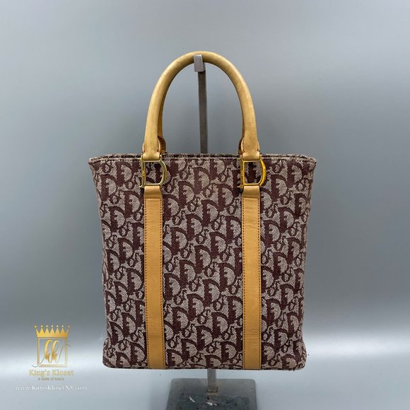 CHRISTIAN DIOR VINTAGE MONOGRAM TOTE BAG - Picture 5 of 16